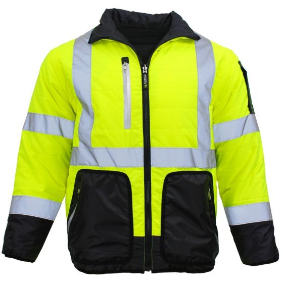 HiVis 4-in-1 Safety Puffer Jacket